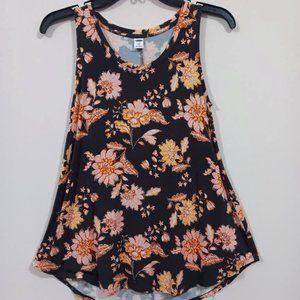 Old Navy Grey, Pink and Orange Paisley Tank